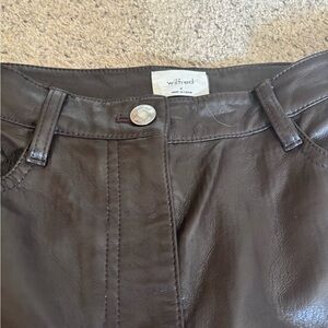 Wilfred Brown Leather pants